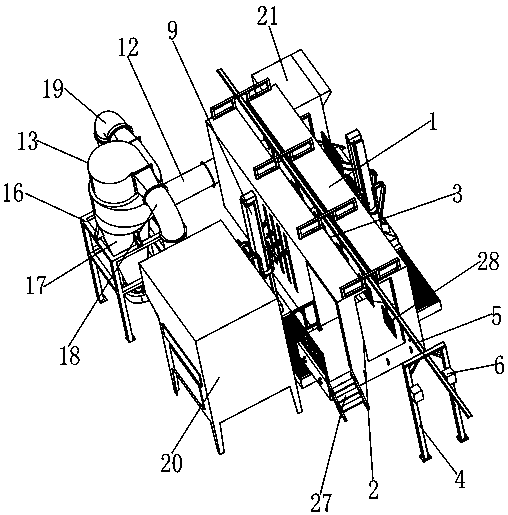 Spraying device with powder recycling function