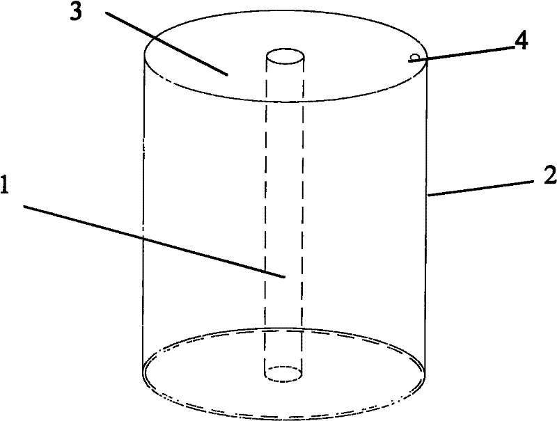 Center-through cylindrical foundation and its installation process