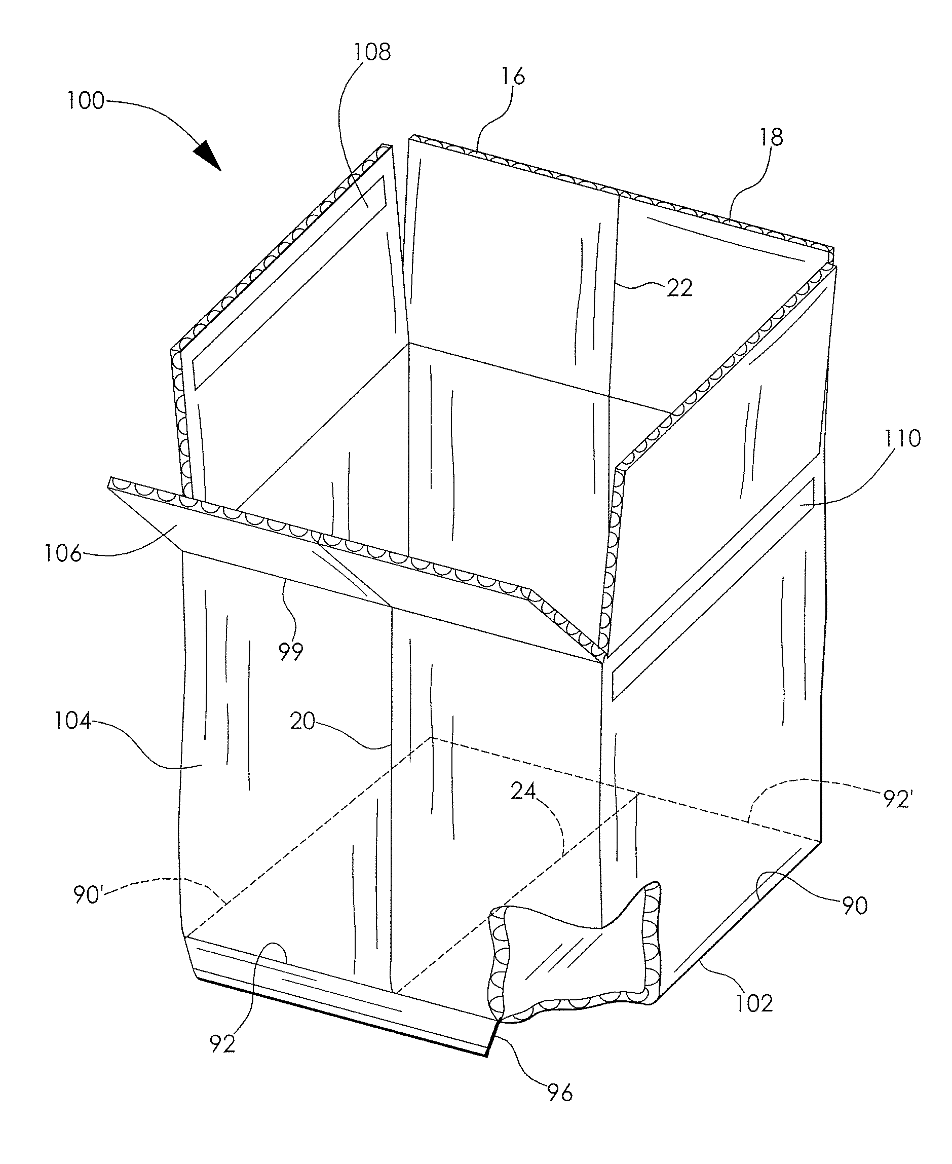 Insulated package insert apparatus and method