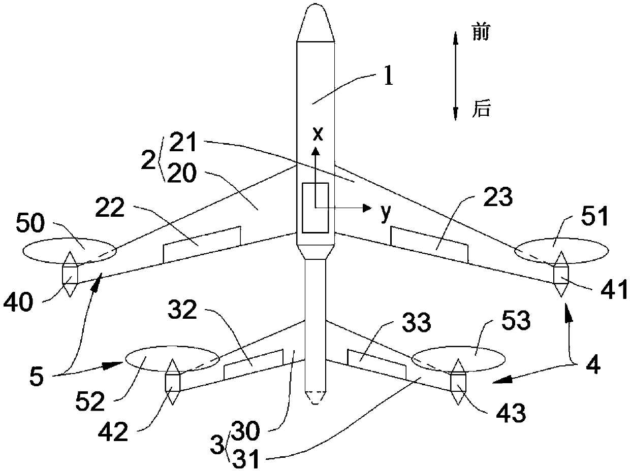 Tail-sitter vertical take-off and landing unmanned aerial vehicle as well as control system and control method thereof
