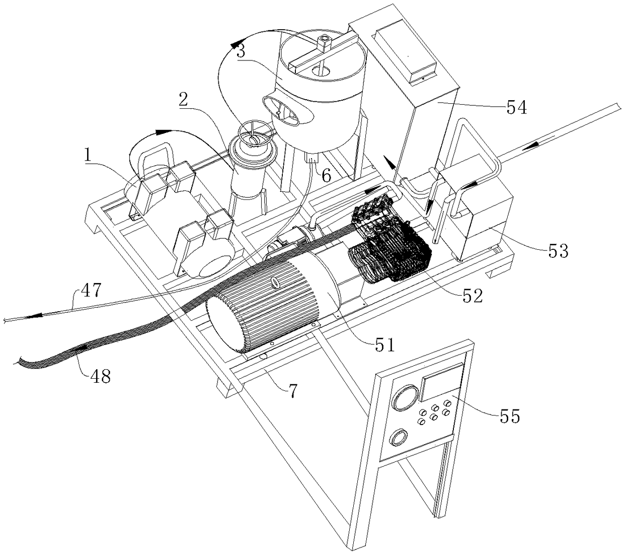 Equipment for derusting and synchronously painting ships, and application method thereof