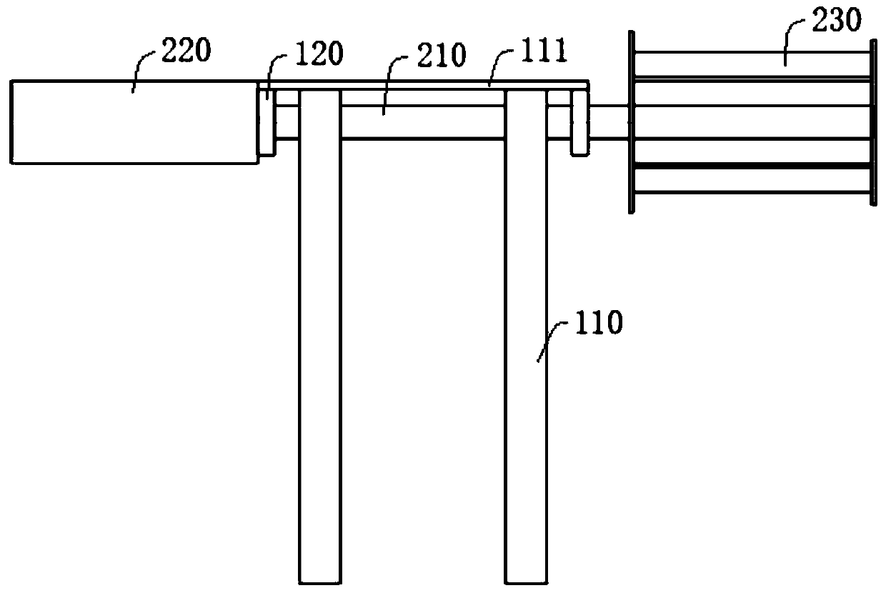 Rotating body reflecting film posting device