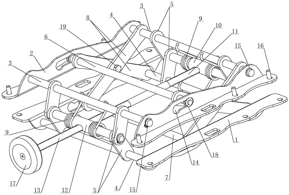 A car seat vertical lift mechanism