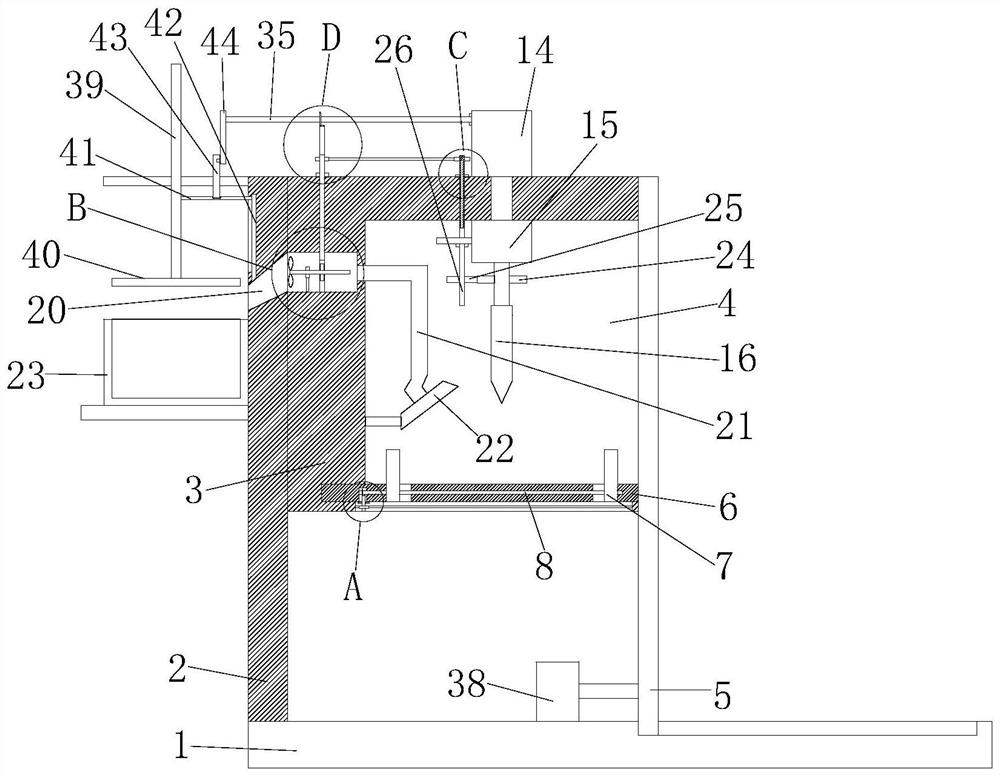 Vertical driller used for machining