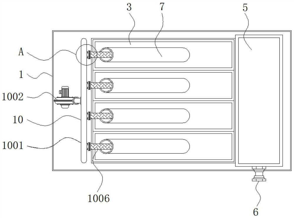 Inclined tube thickening box ore drawing speed increasing device