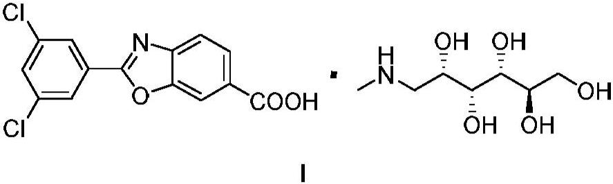 Process for preparing 1-deoxy-1-methylamino-d-glucitol 2-(3,5-dichlorophenyl)-6-benzoxazolecarboxylate