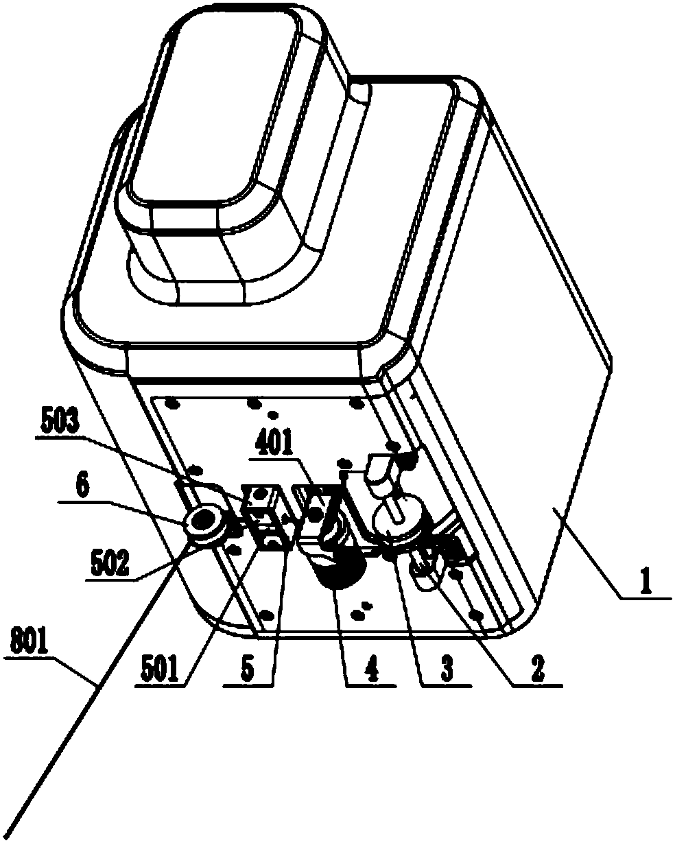 Automatic wire stringing and breaking device for a UAV (unmanned aerial vehicle)