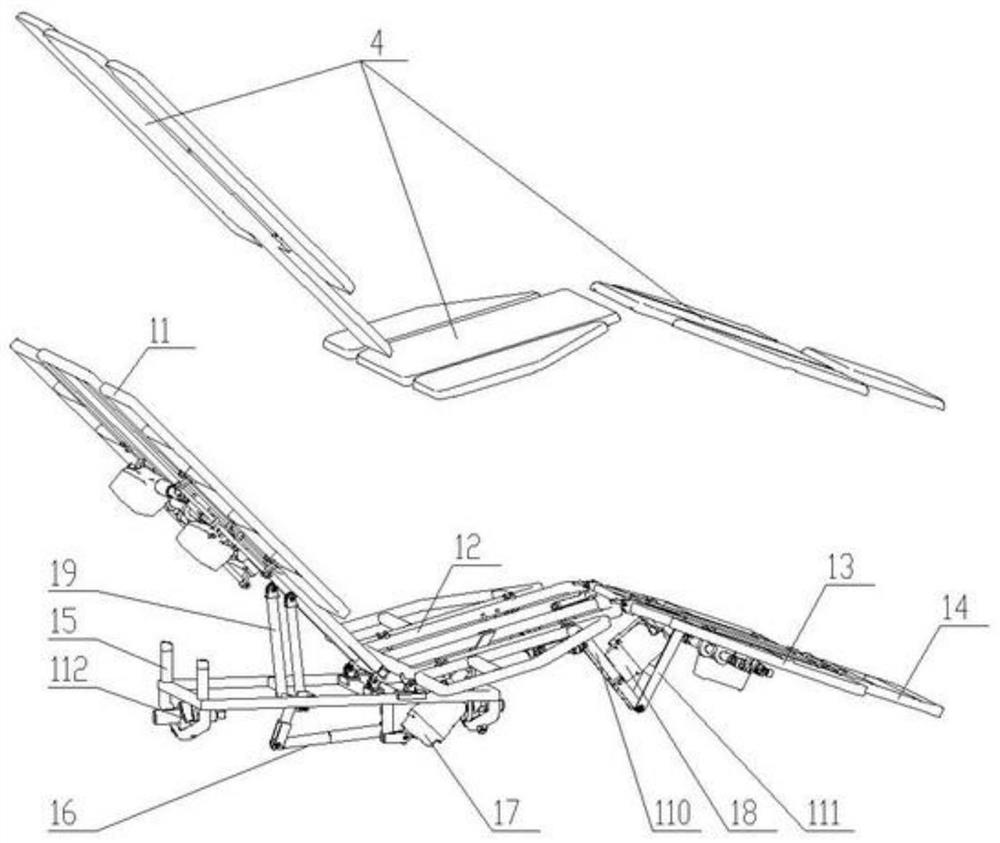 Bionic intelligent ultrasonic examination body position changing device