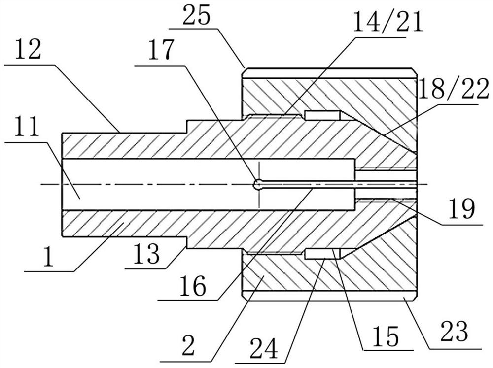 Thread clamping fixture and secondary clamping machining method for high-precision bolt