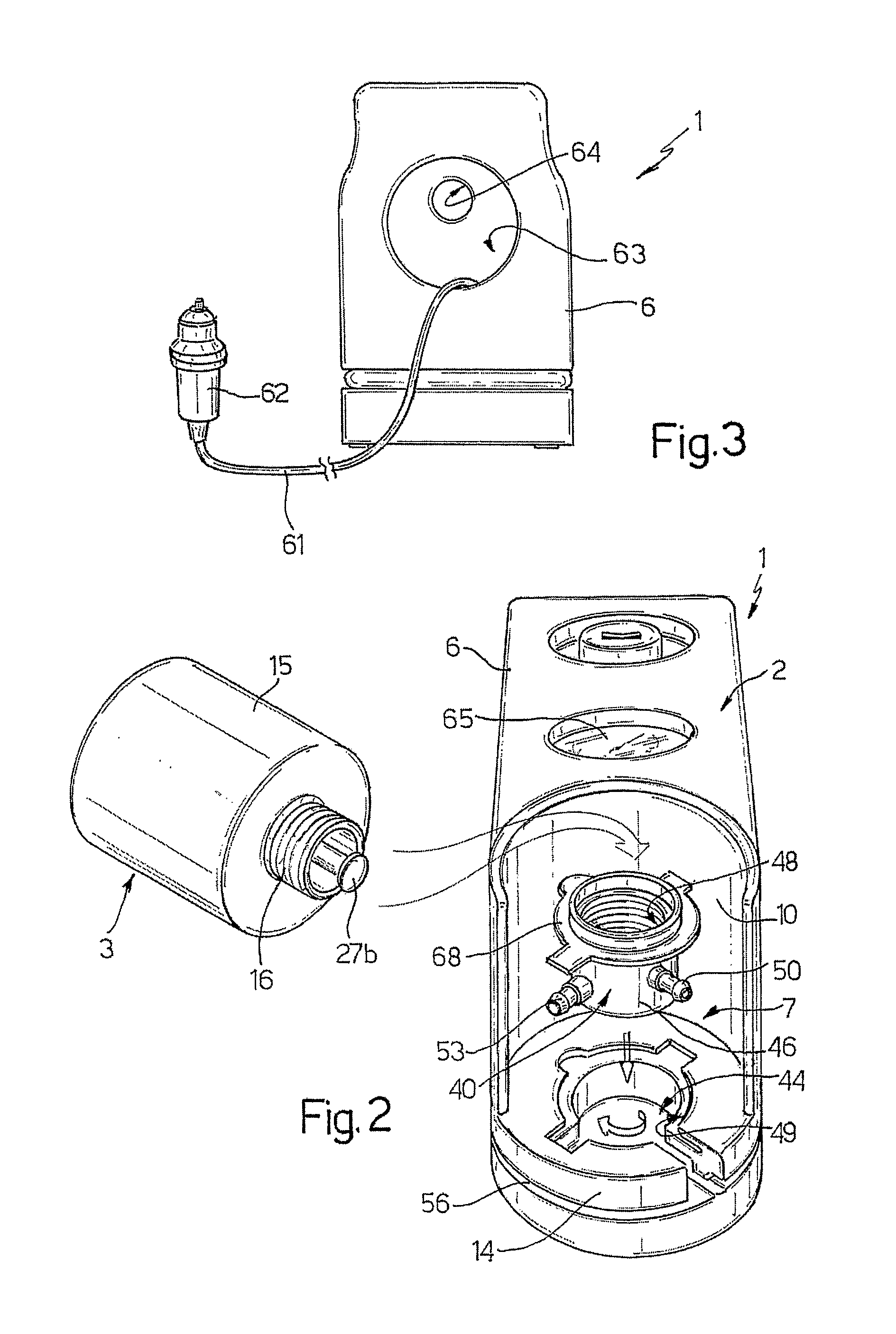 Container for sealing liquid for repairing inflatable articles, in particular tyres, and repair kit featuring such a container