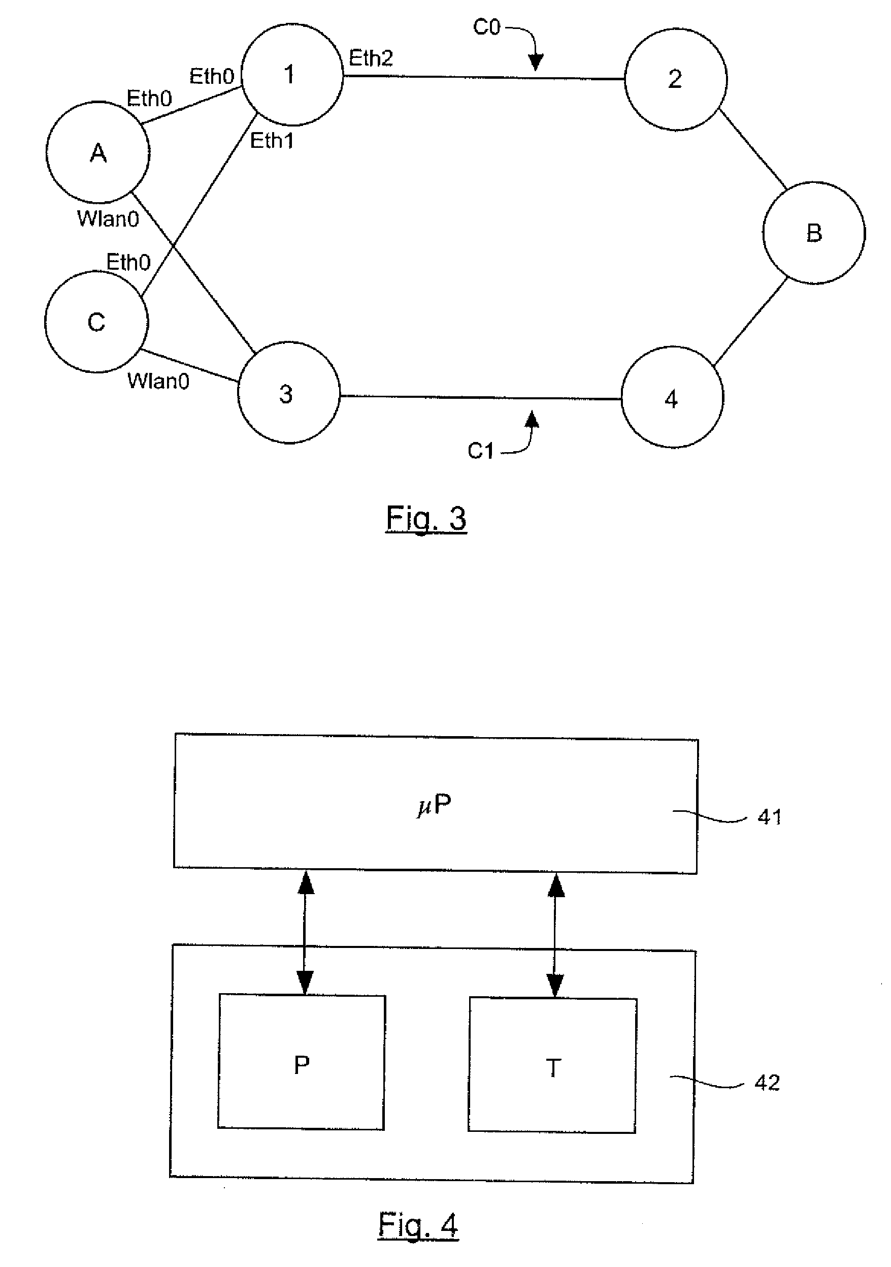 Method for managing paths between a source node and a destination node within the data link layer, corresponding source node and table