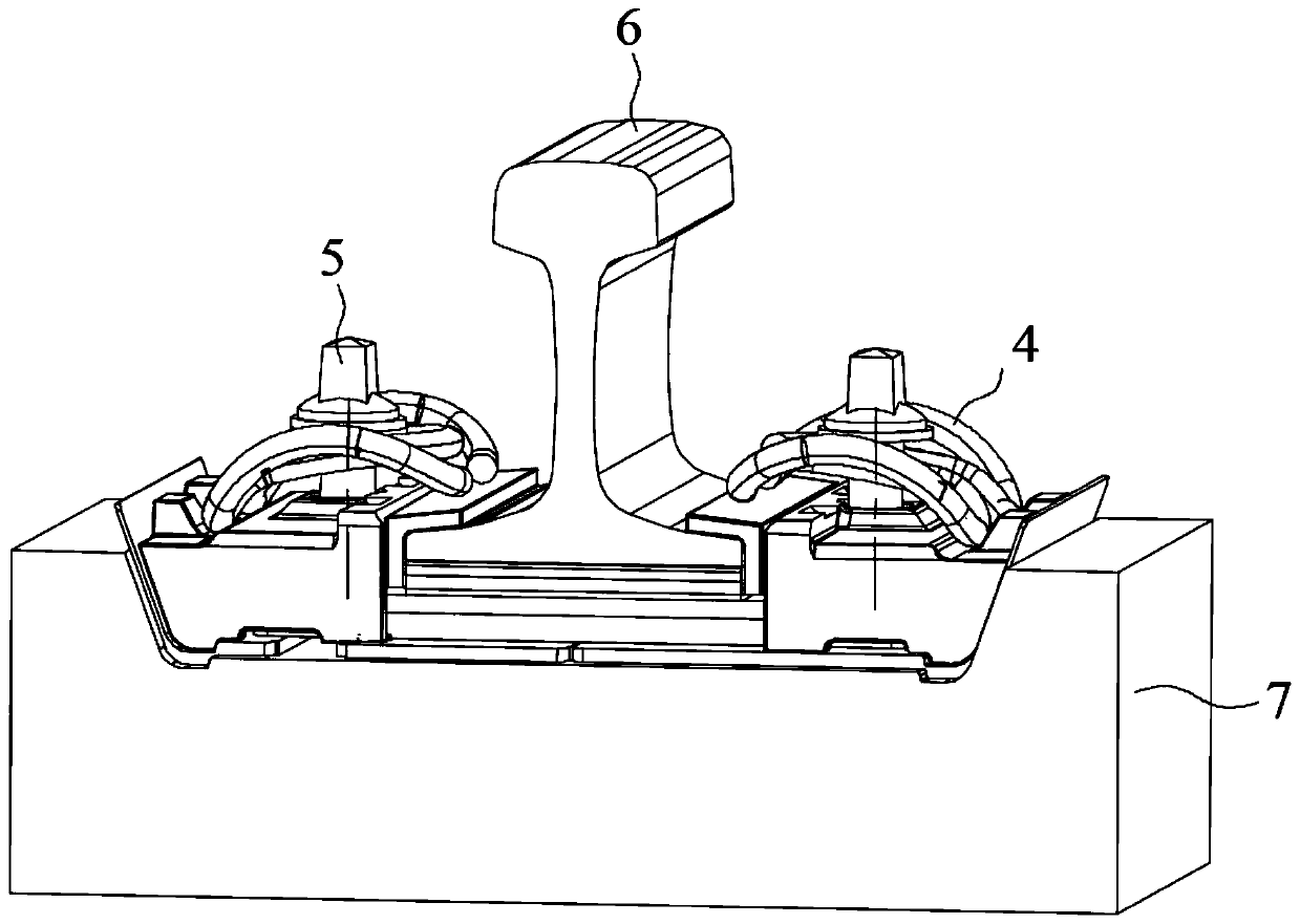 Steel rail gauge adjusting method suitable for rail with baffle parts