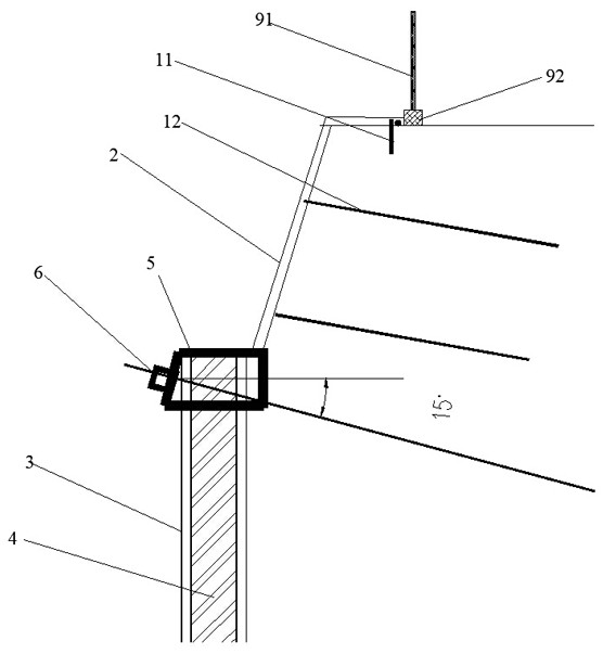 A construction method of a composite support structure positioning device
