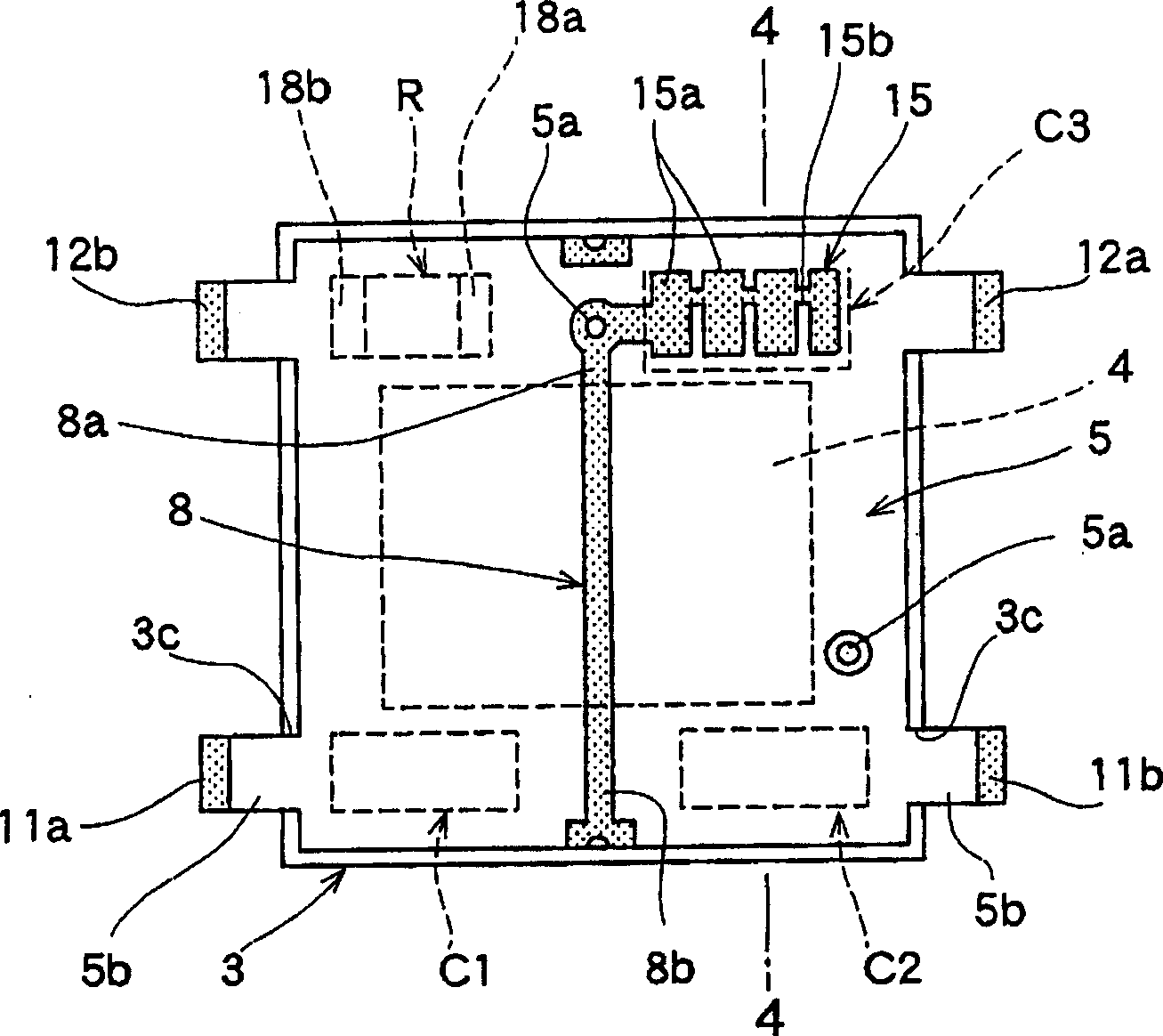 Non-reversible circuit component and sending/receiving module using the same