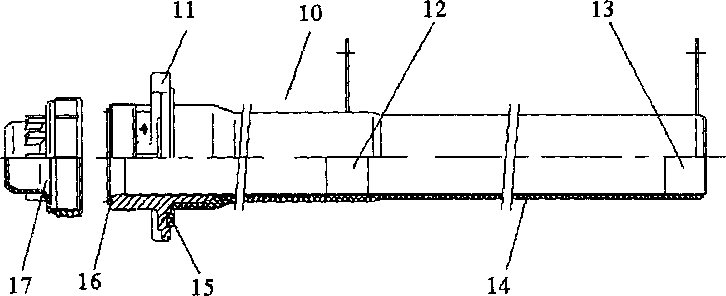 Oil-immersed and high-voltage current-limiting fuse with total range