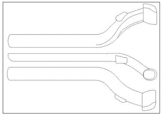 Molding method for casting and forging structure piece of wheelchair frame