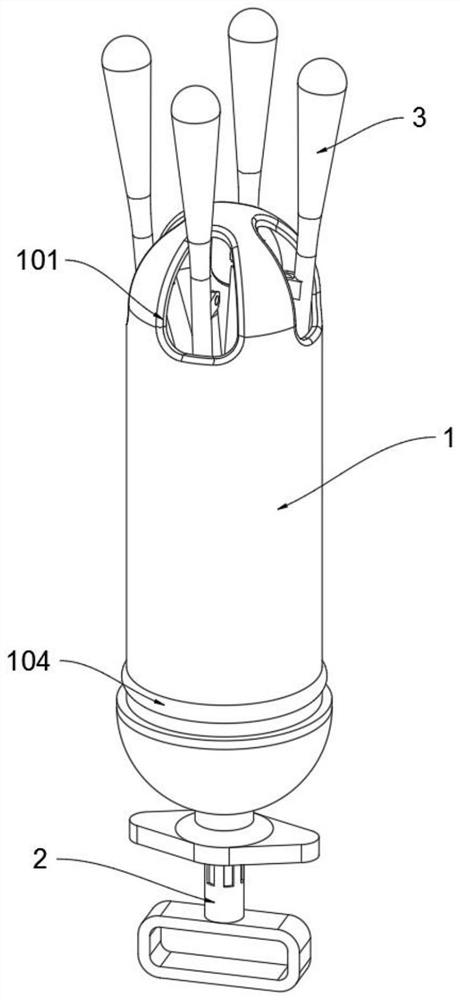 Gynecological clinical leucorrhea sampling, storing and inspecting device