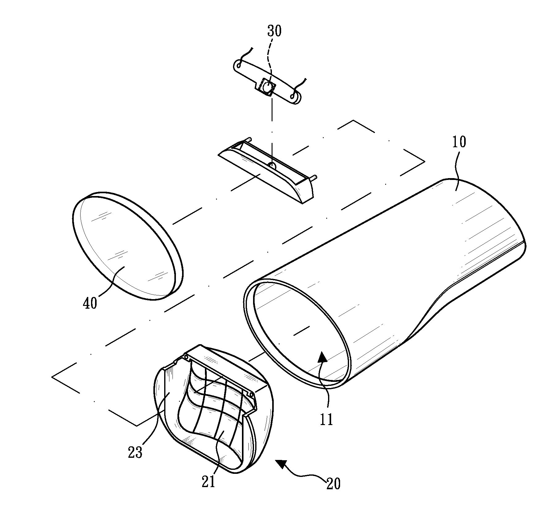 Lighting fixture for bicycle