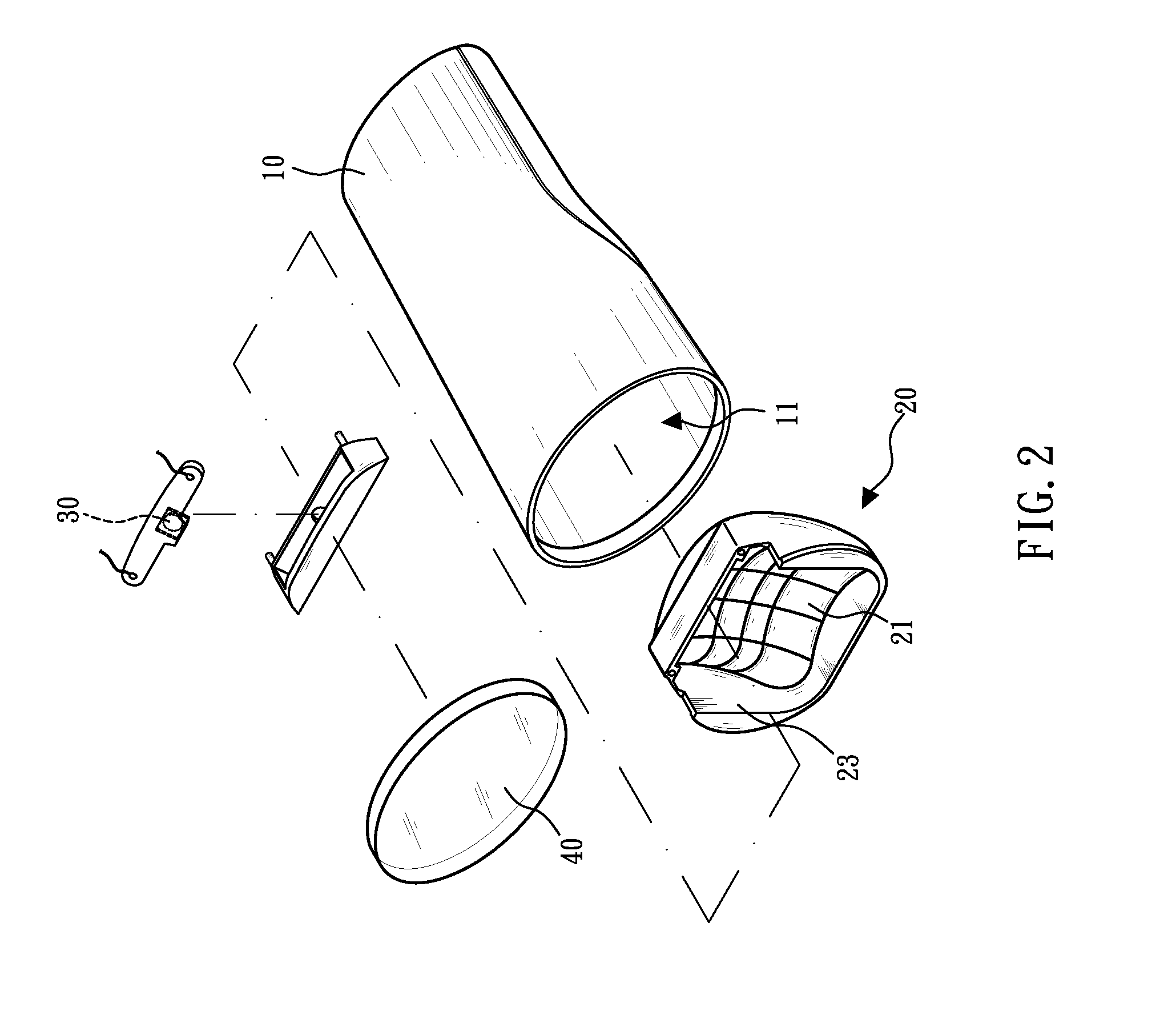 Lighting fixture for bicycle