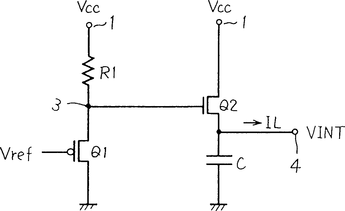 Internal power source circuit
