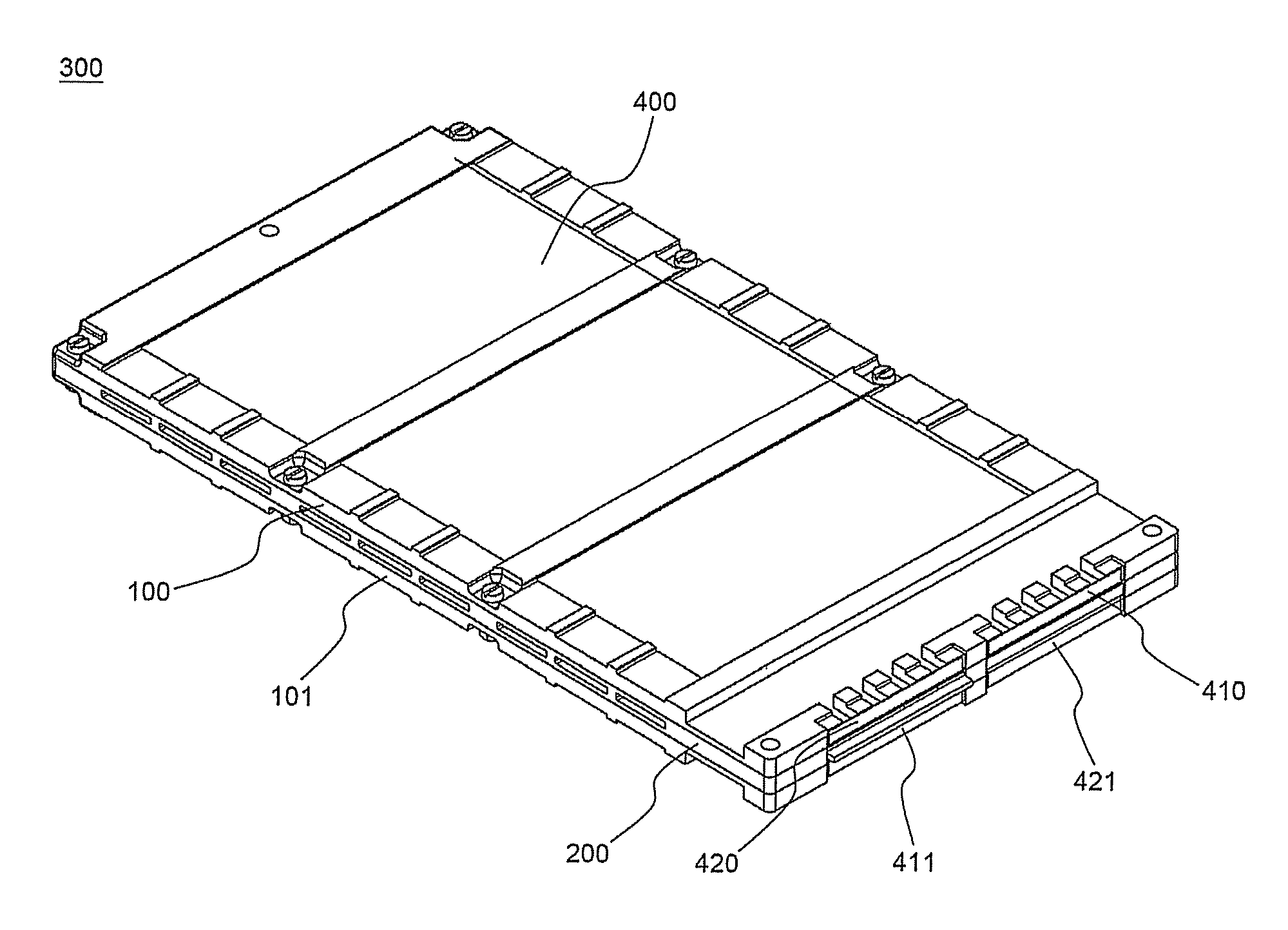 Battery cartridge for novel structure and open type battery module containing the same