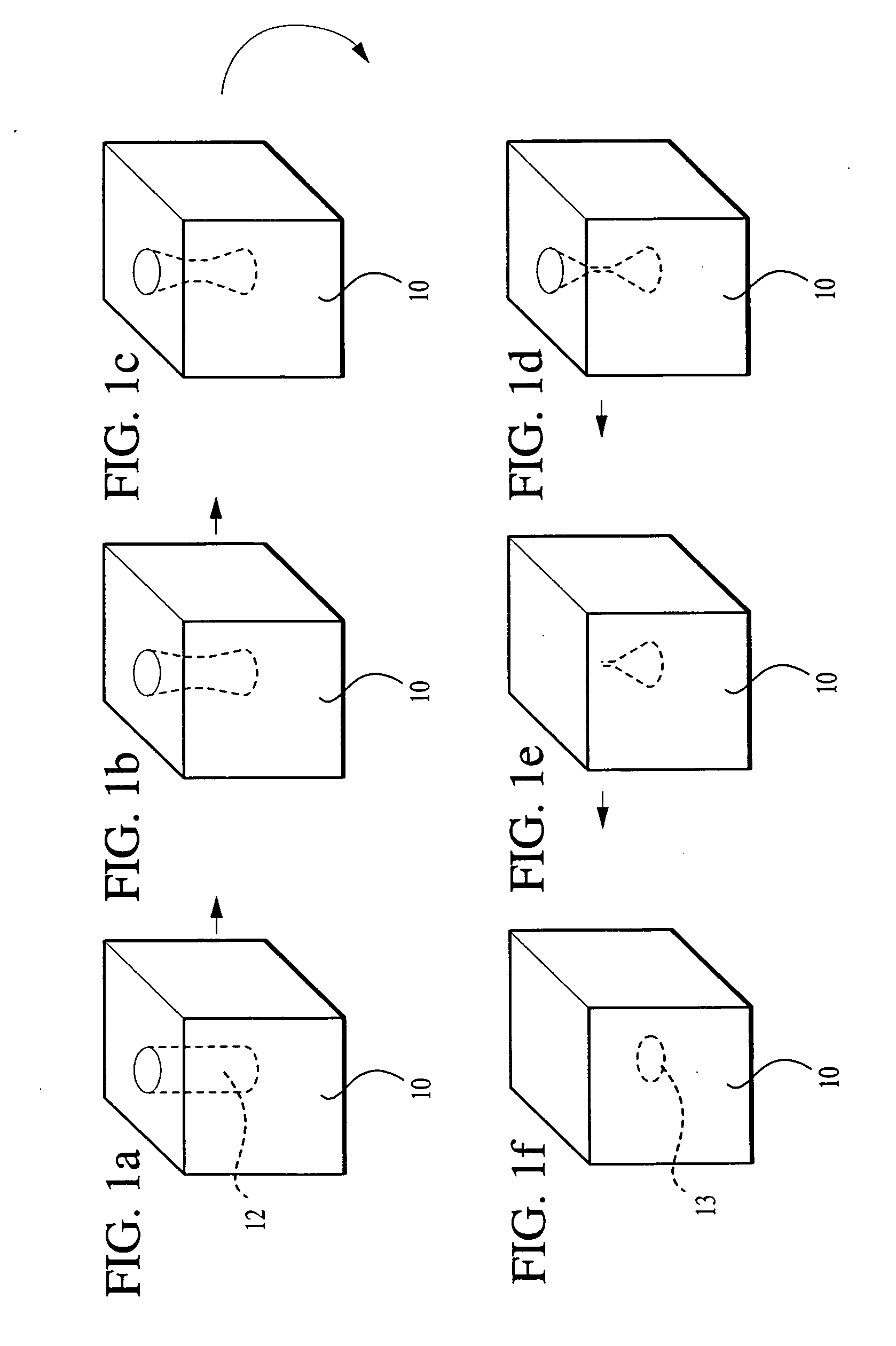 Method of forming mirrors by surface transformation of empty spaces in solid state materials