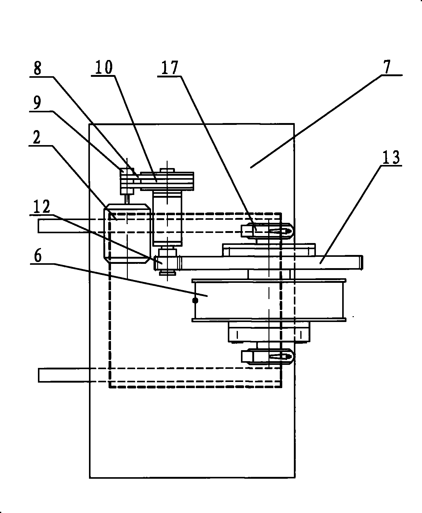 Tower type combined drive pumping unit without guide wheel