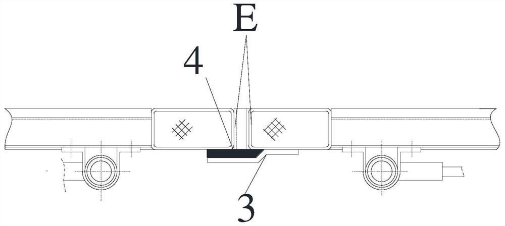 Container door end structure and container