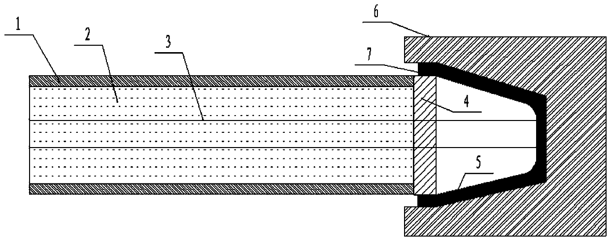 A metal mold casting rapid response temperature measuring thermocouple