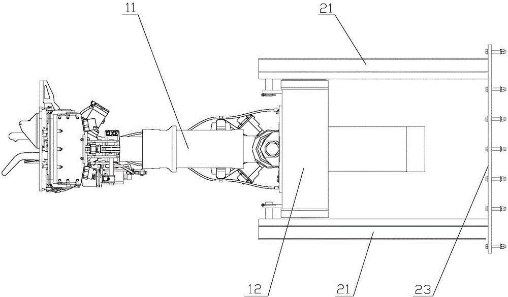 Draw gear component and railway vehicle provided with draw gear component