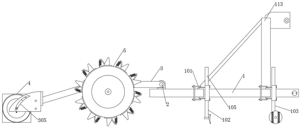 A sorghum moisture detection hole sowing machine