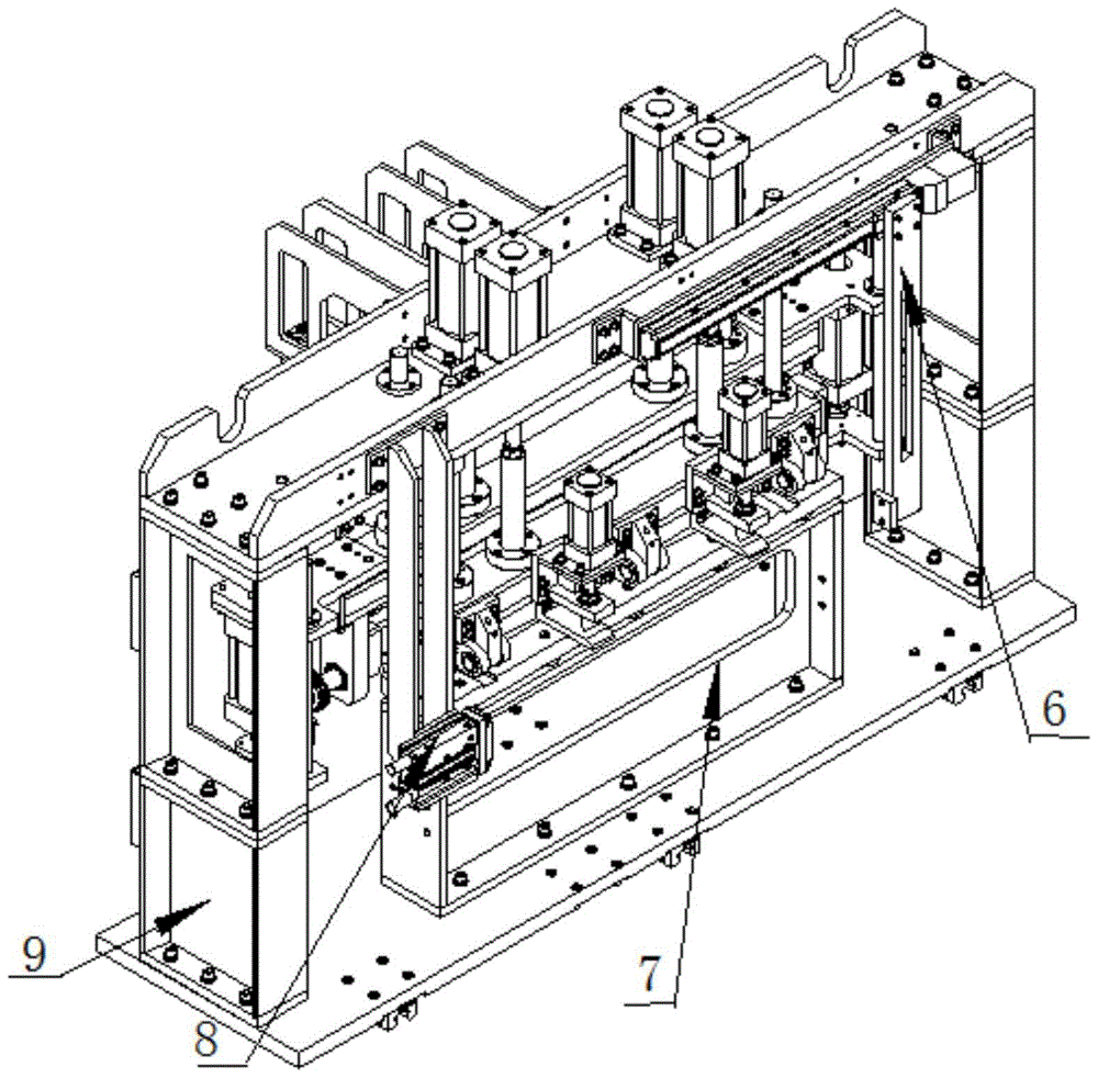 An aluminum plate front and back bending device