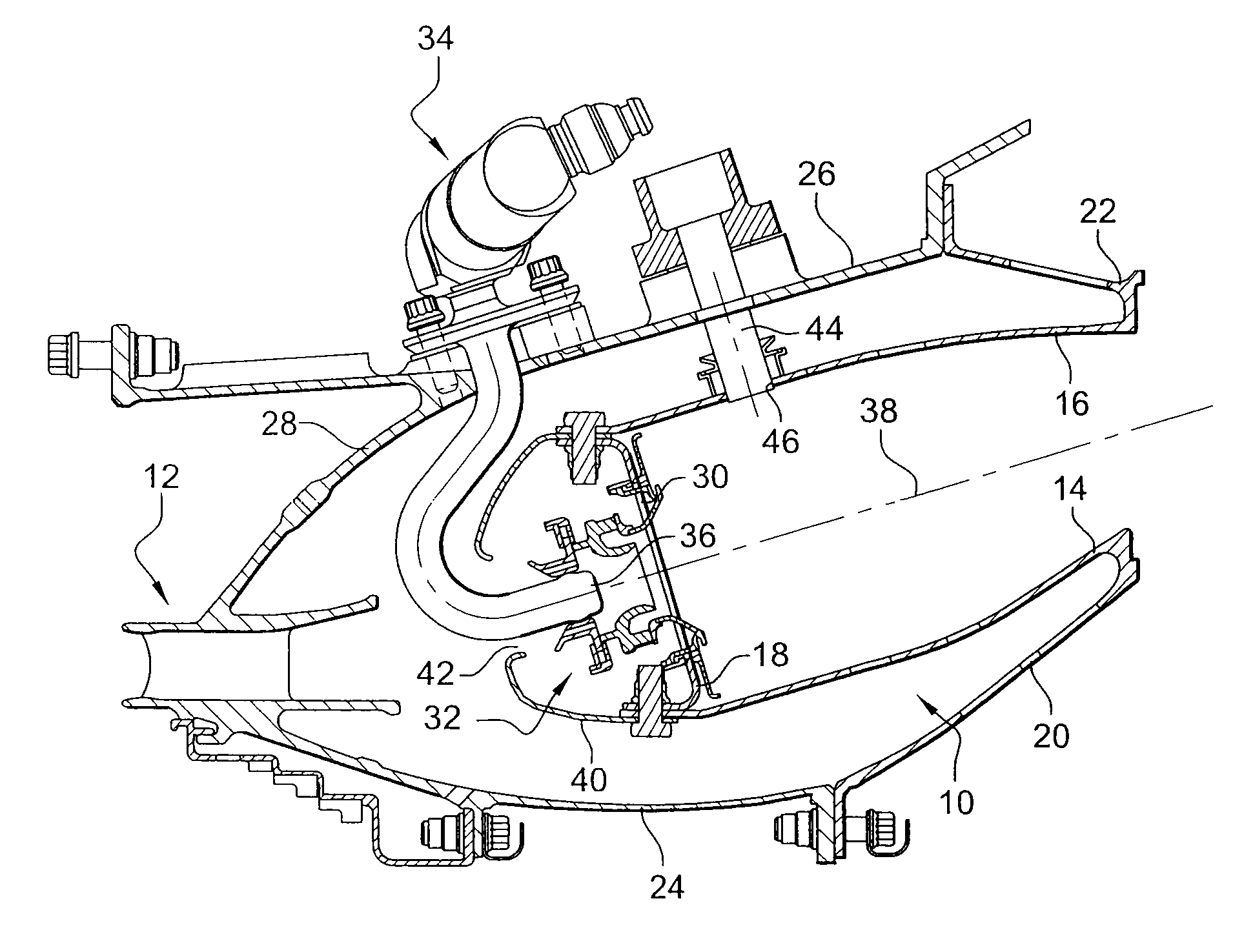 Fuel injection systems in a turbomachine combustion chamber