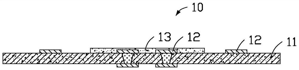 Circuit board with embedded component, and manufacturing method thereof