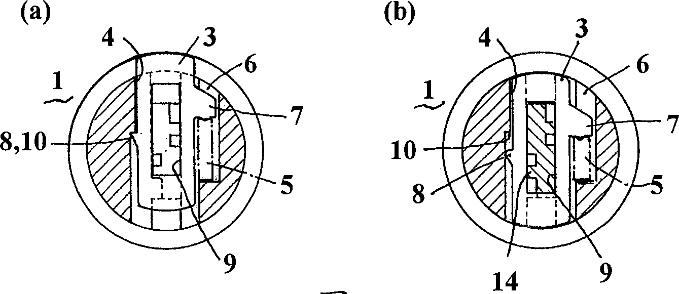 Column-shape locking mechanism
