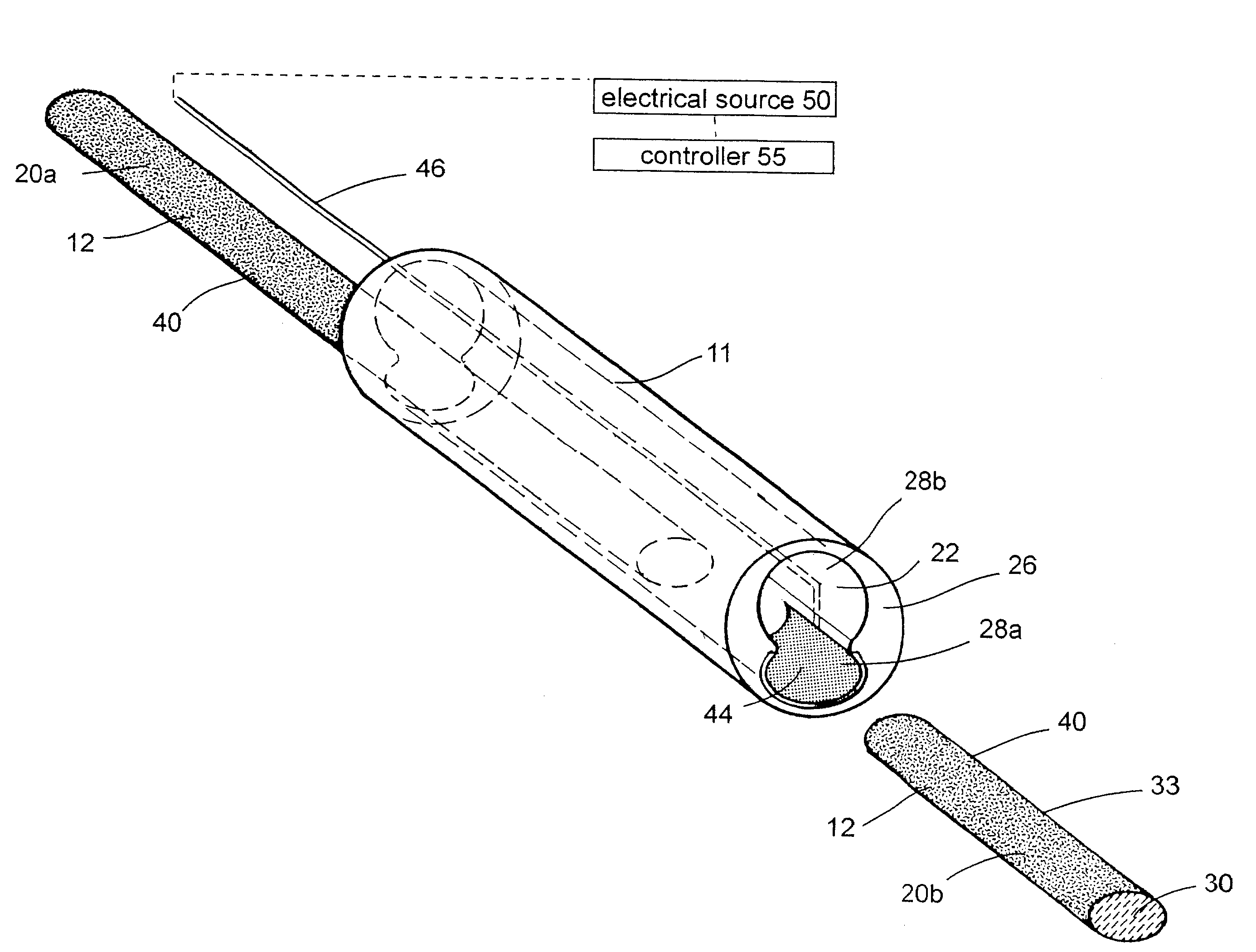 Polymer matrix devices for treatment of vascular malformations