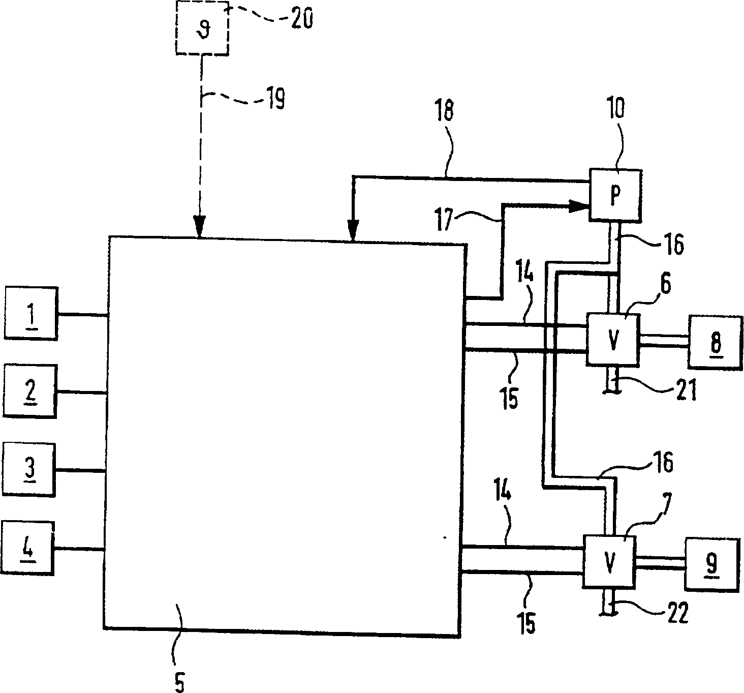 Process and device for controlling vehicle braking system