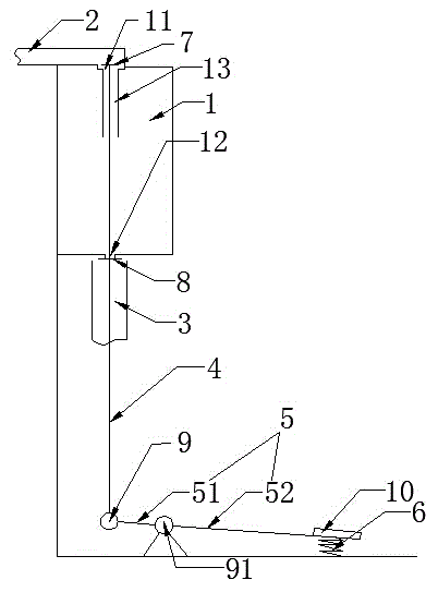 Automatic flushing device