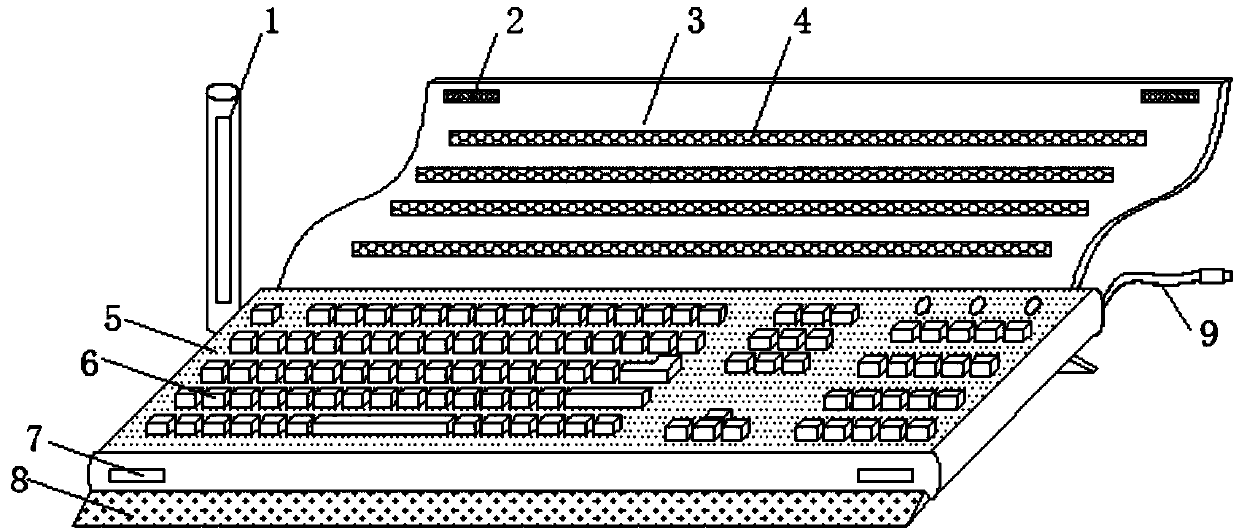 Computer keyboard capable of inputting quickly