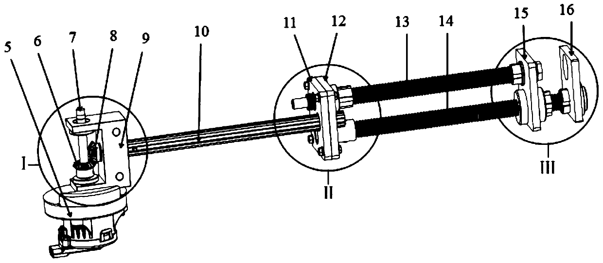 An extrusion self-locking two-stage automatic telescopic rod structure