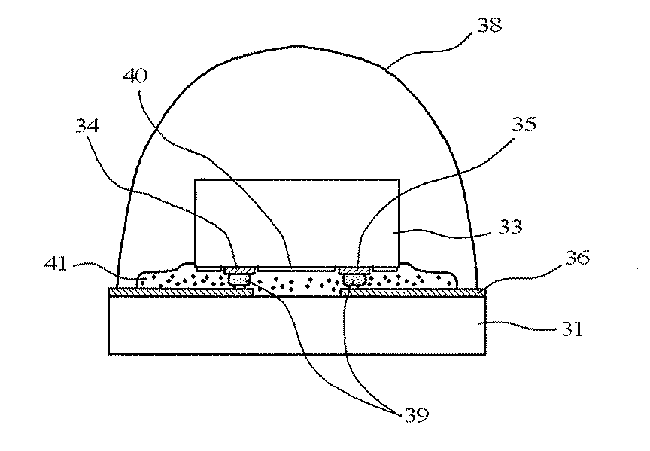 Light-reflective anisotropic conductive adhesive and light emitting device