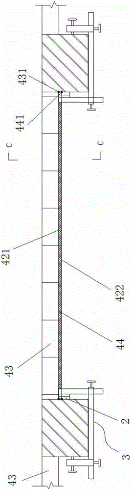Method and device for calibrating construction datum of brick wall or plastering layer