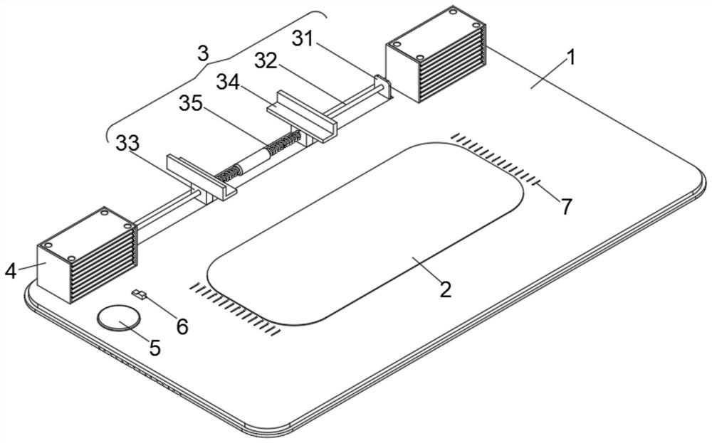 Computer desk mat based on electromagnetic heating