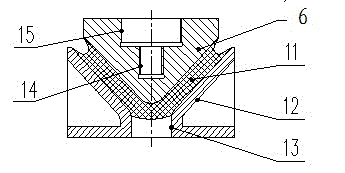 A tapered shock absorber with adjustable stiffness and its installation and adjustment method