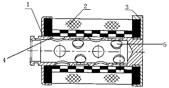 Filter element with high-assimilative-capacity structure