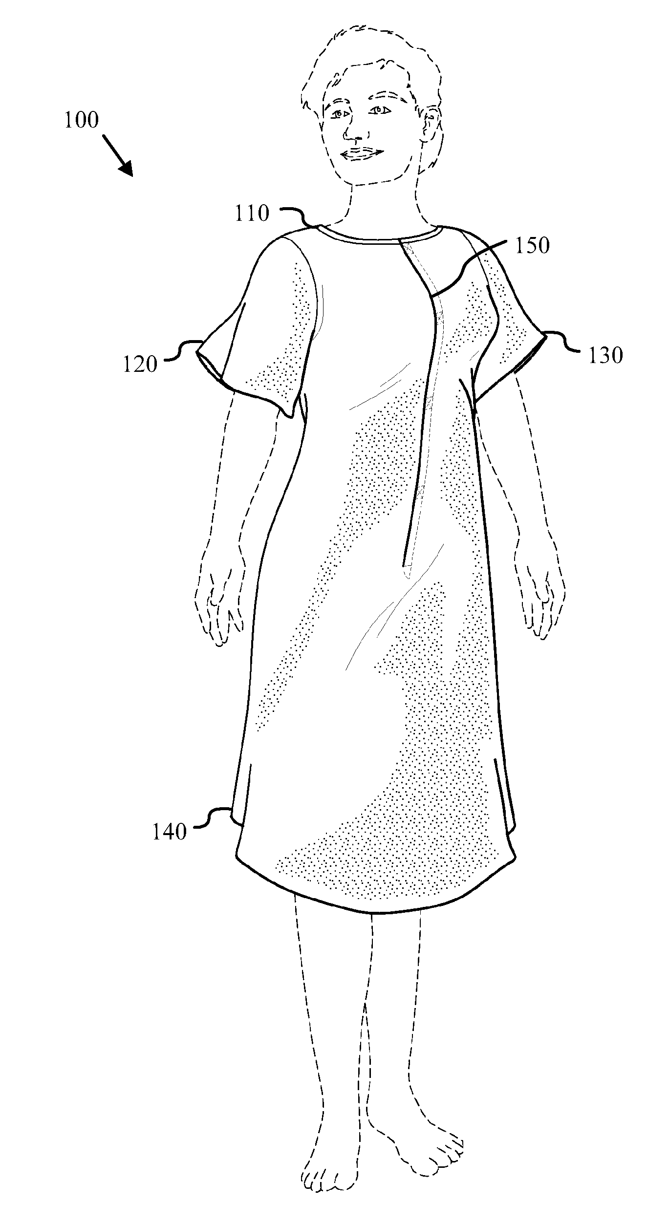 Adaptable medical gown