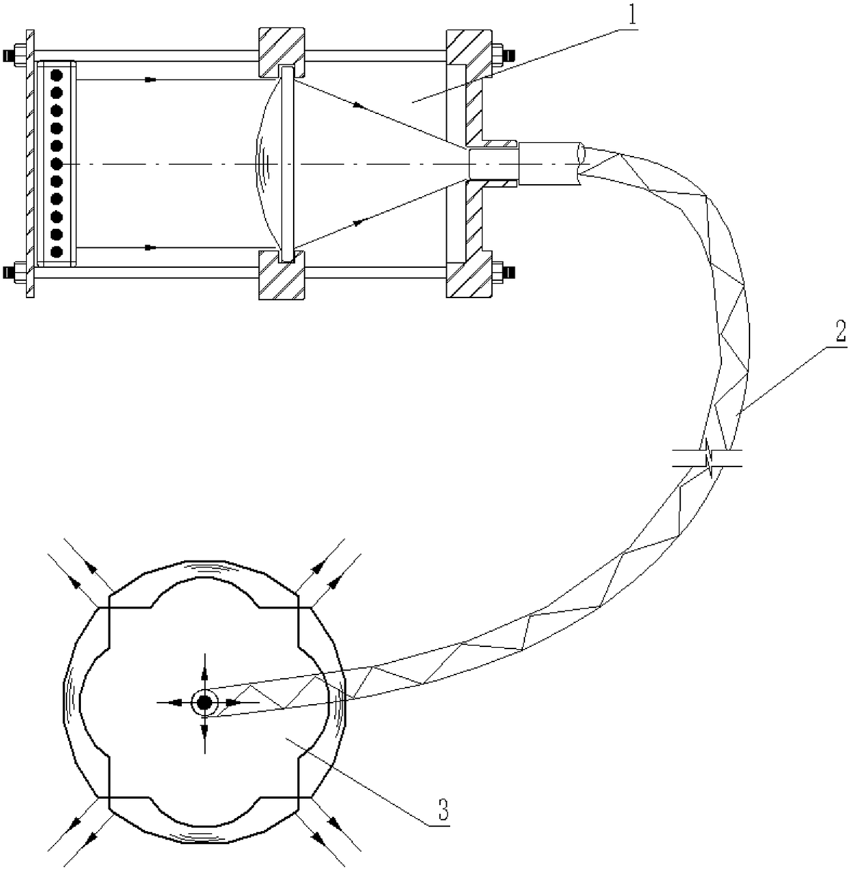 Photoelectric separation type sterilizing system and sterilizing method