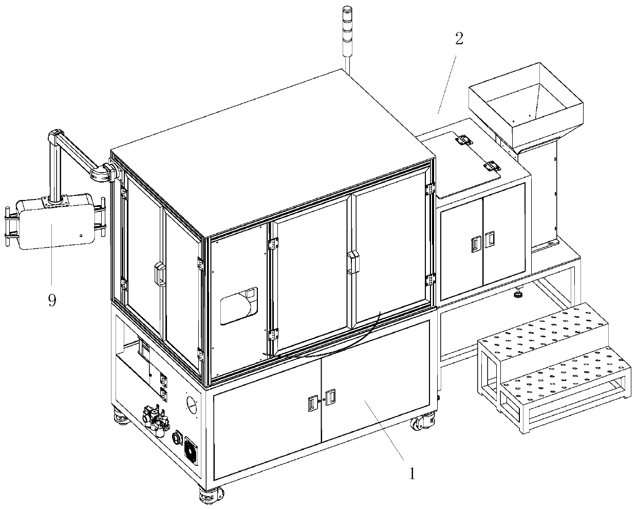 Terminal assembling welding device