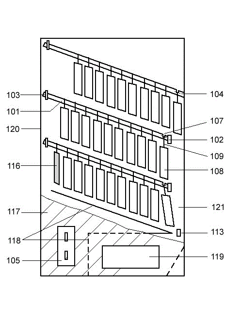 Commodity storing and delivering device and method for vending machine
