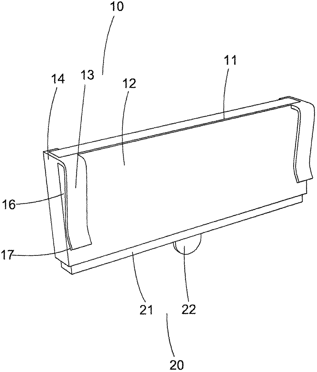 Navigation device suitable for being mounted on rearview mirror in vehicle